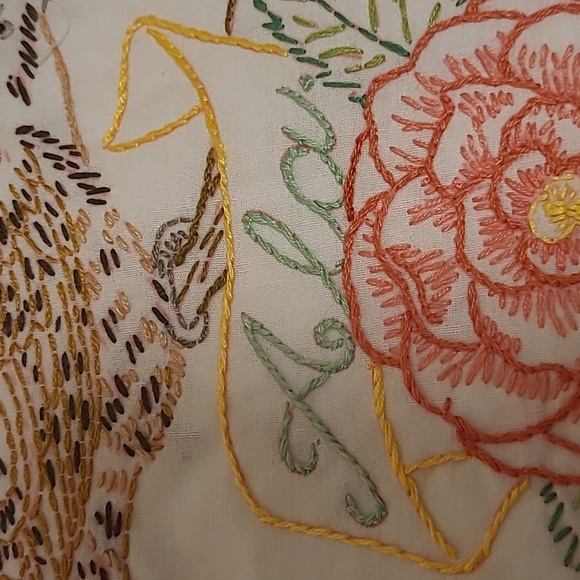 Vintage Hand Stitched Alabama State Bird & Flower - Picture 10 of 16